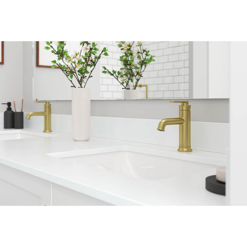 Colfax Single Control 4'' Centerset Bathroom Faucet in Matte Black