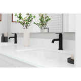 Colfax Single Control 4'' Centerset Bathroom Faucet in Matte Black