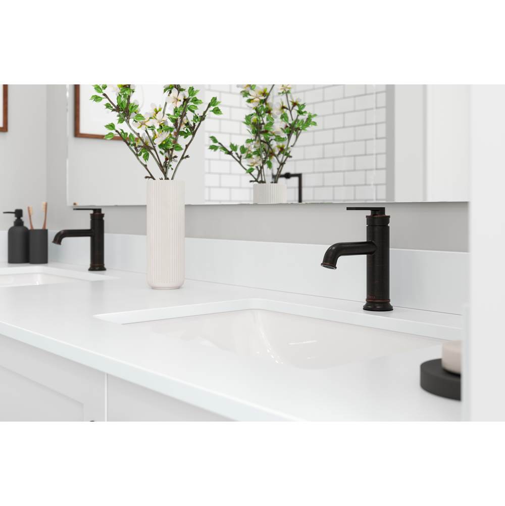 Colfax Single Control 4'' Centerset Bathroom Faucet in Matte Black