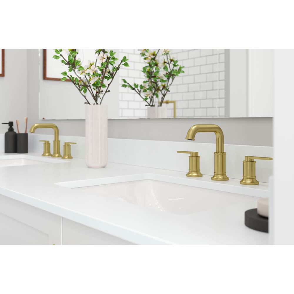 Colfax 2-Handle 8'' Widespread Bathroom Faucet in Matte Black