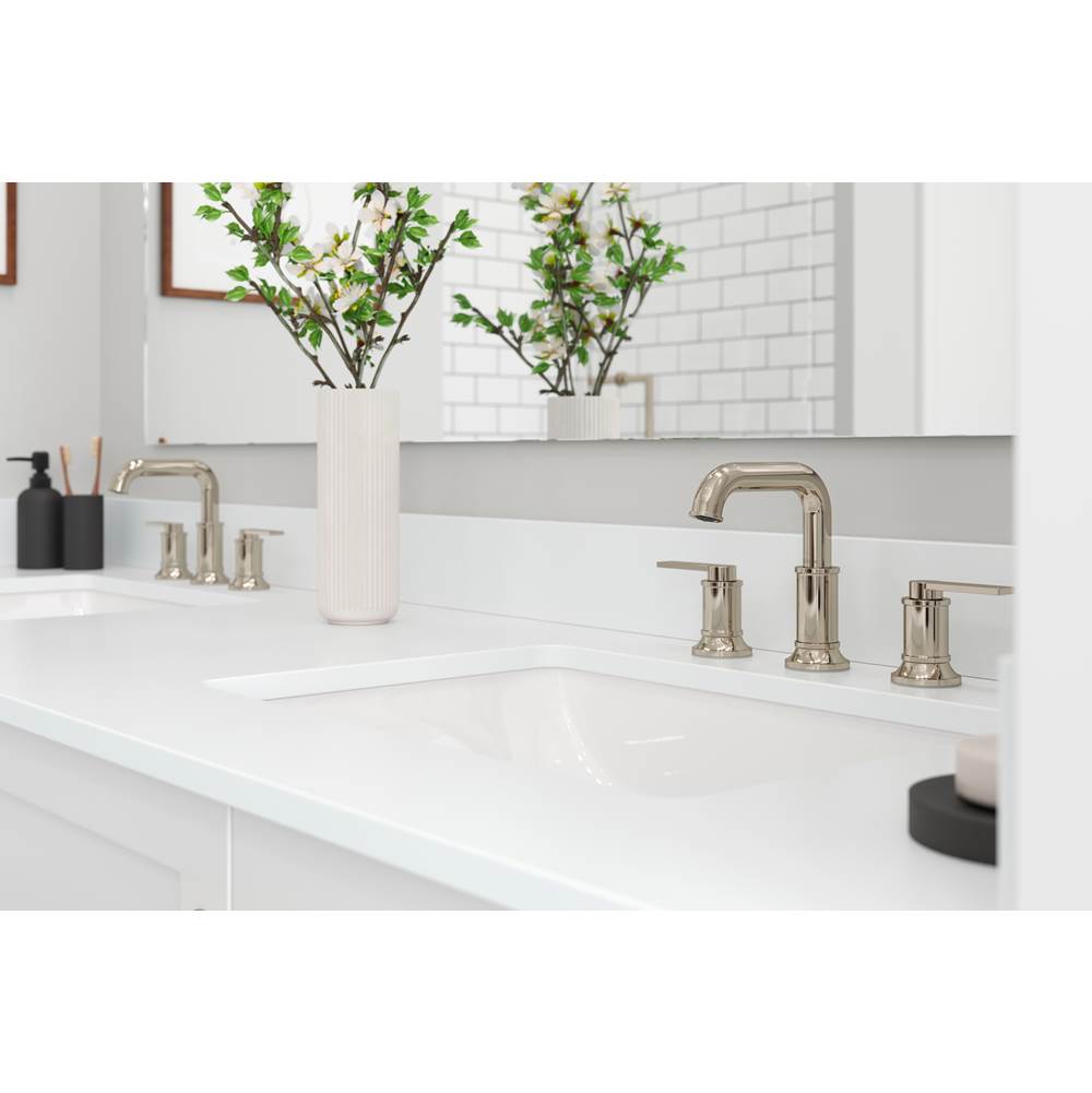 Colfax 2-Handle 8'' Widespread Bathroom Faucet in Matte Black