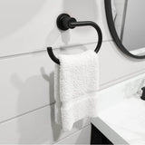 Contempra Towel Ring in Matte Black
