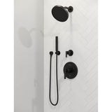 Contempra 4-Piece Wallmount Handshower in Matte Black
