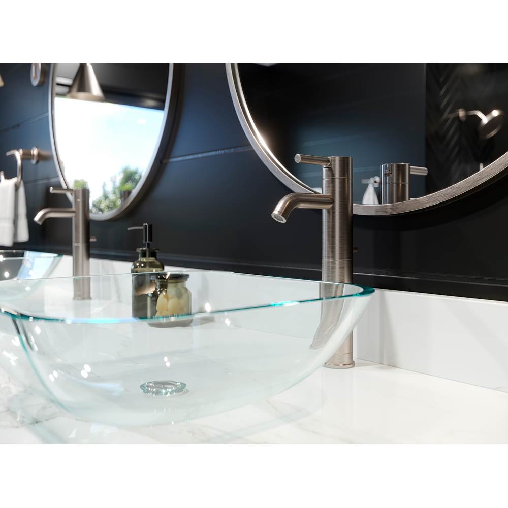 Contempra Single Control Vessel Bathroom Faucet in Brushed Nickel