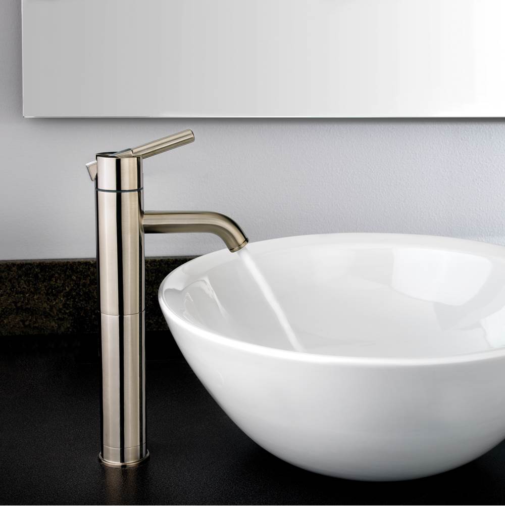 Contempra Single Control Vessel Bathroom Faucet in Brushed Nickel