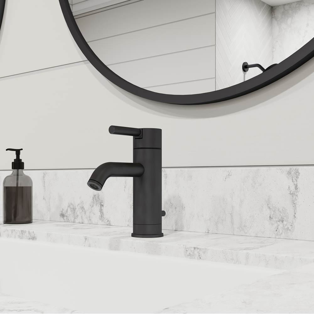 Contempra Single Control 4'' Centerset Bathroom Faucet in Matte Black