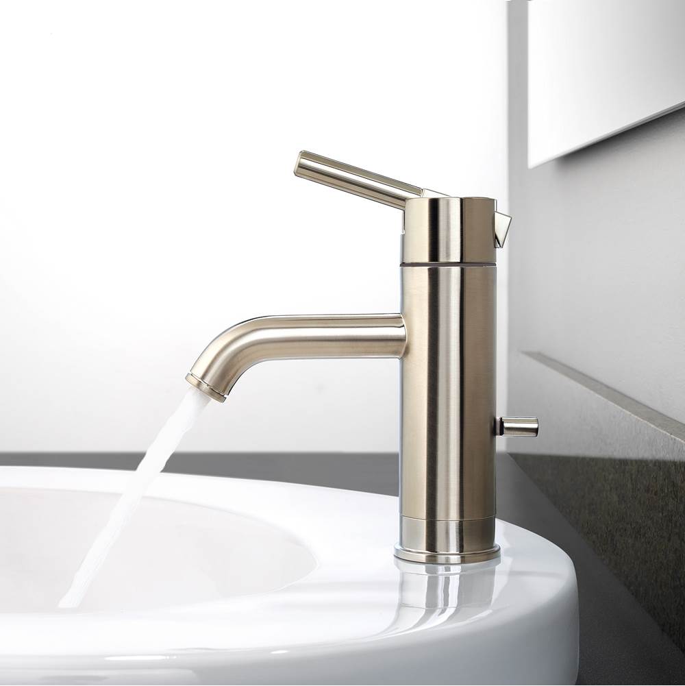 Contempra Single Control 4'' Centerset Bathroom Faucet in Brushed Nickel