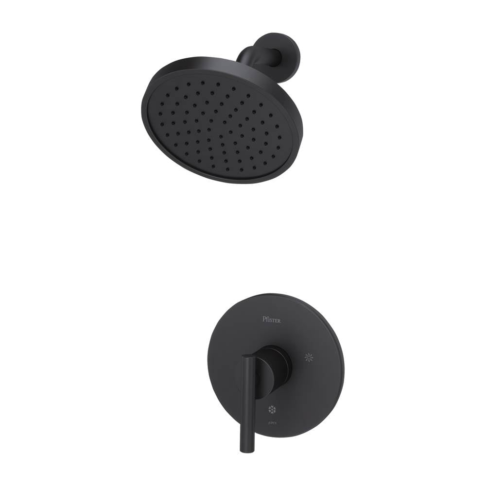 Pfister - Contempra 1-Handle Shower Only Trim in Matte Black - Matte Black