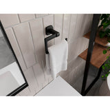 Deckard Towel Ring in Matte Black