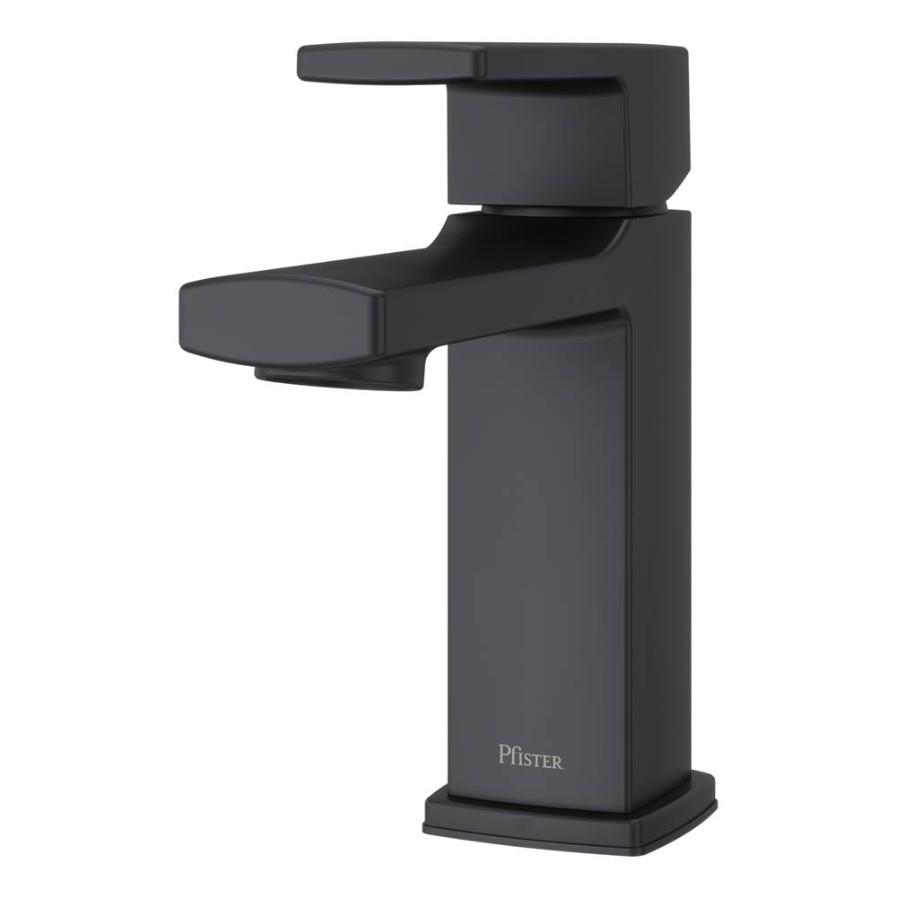 Pfister - Deckard Single Control 4'' Centerset Bathroom Faucet in Matte Black - Matte Black
