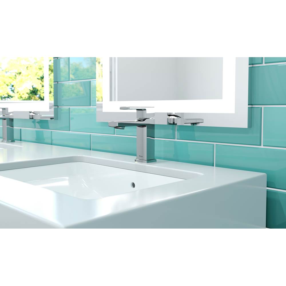 Deckard Single Control 4'' Centerset Bathroom Faucet in Matte Black