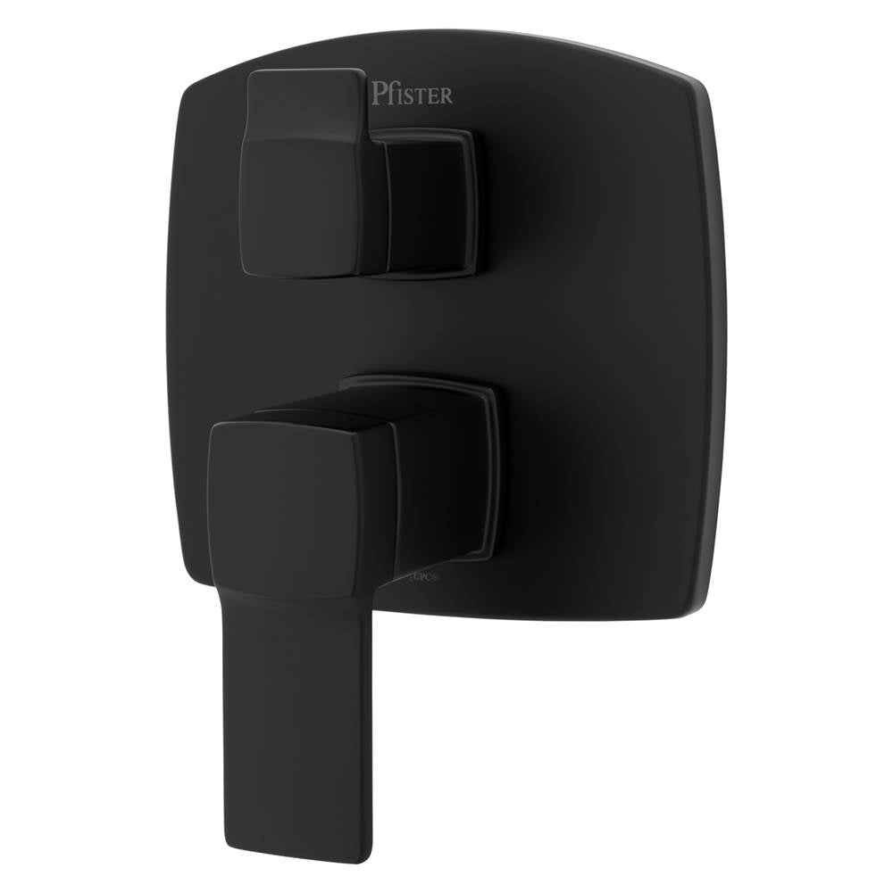 Pfister - Deckard Stacked Diverter Trim Kit in Matte Black - Matte Black