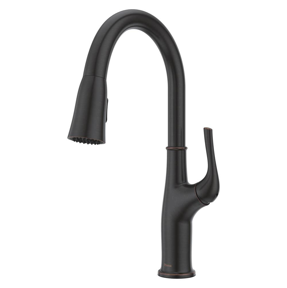 Pfister - Highbury Pulldown Kitchen Faucet in Tuscan Bronze - Tuscan Bronze