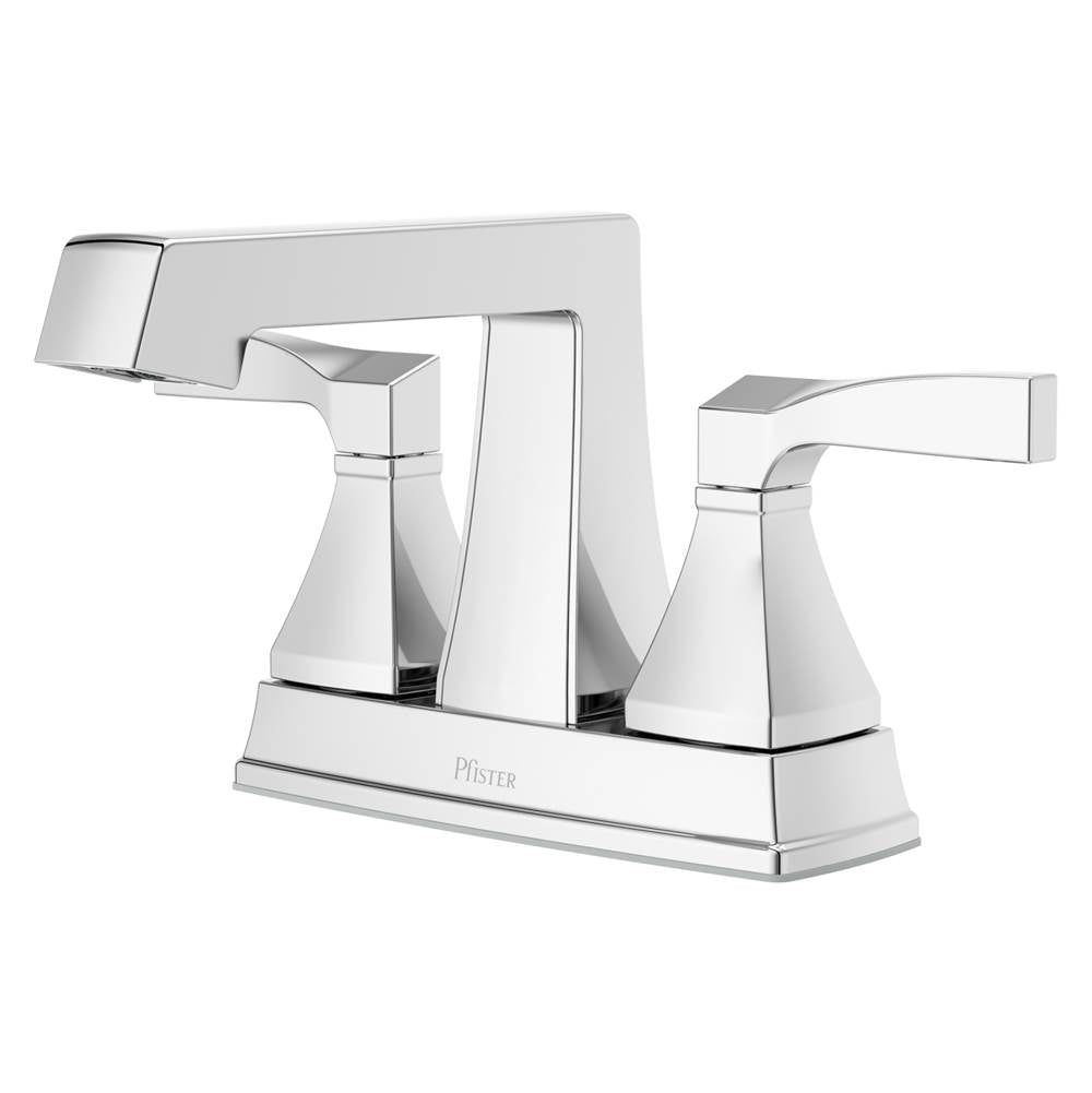 Pfister - Holliston 4 in Centerset Bathroom Faucet in Polished Chrome - Polished Chrome