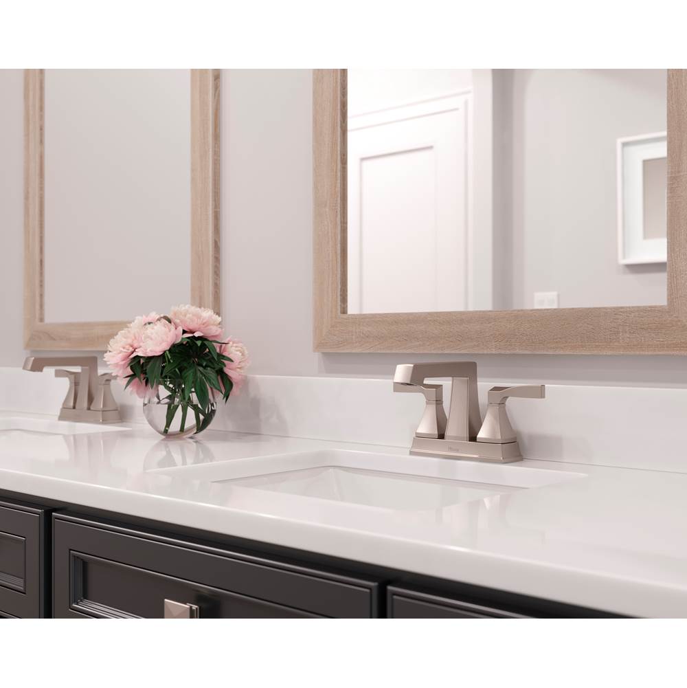 Holliston 4 in Centerset Bathroom Faucet in Brushed Gold