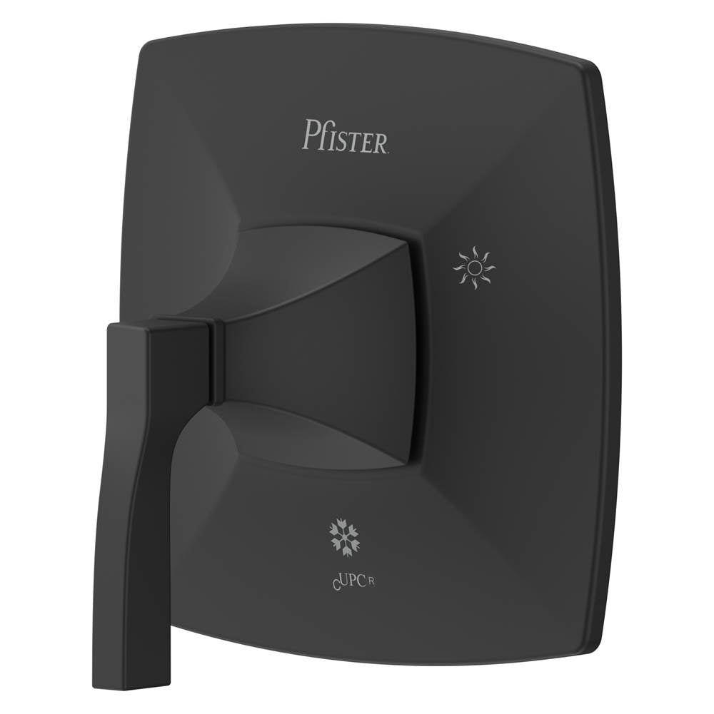 Pfister - Holliston Diverter Valve Trim in Spot Defense Matte Black - Spot Defense Matte Black