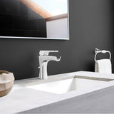 Kelen Single Control 4'' Centerset Bathroom  Faucet in Polished Chrome
