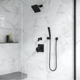 Kenzo 4-Piece Wallmount Handshower Kit in Matte Black