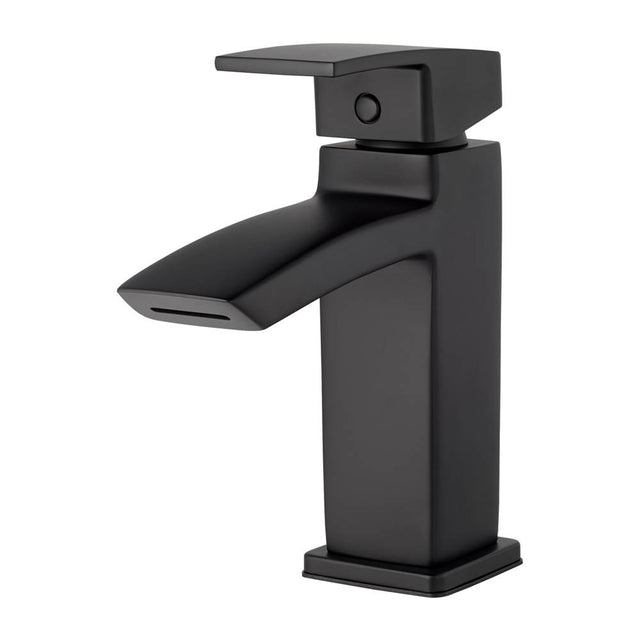 Pfister - Kenzo Single Control 4'' Centerset Bathroom Faucet in Black - Matte Black
