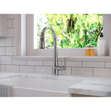 Lita 1-Handle Pull-Down Kitchen Faucet with Soap Dispenser in Matte Black