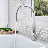 Lita 1-Handle Pull-Down Kitchen Faucet with Soap Dispenser in Matte Black