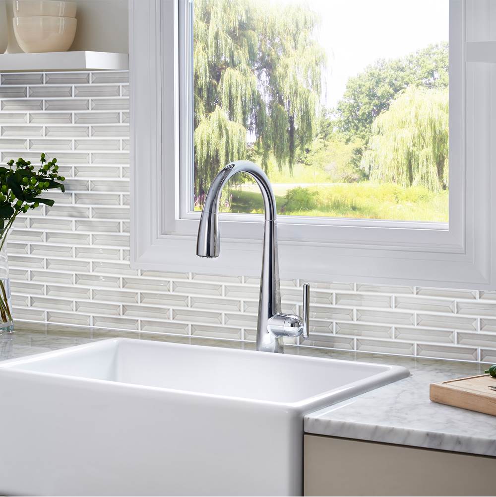Lita 1-Handle Pull-Down Kitchen Faucet with Soap Dispenser in Matte Black