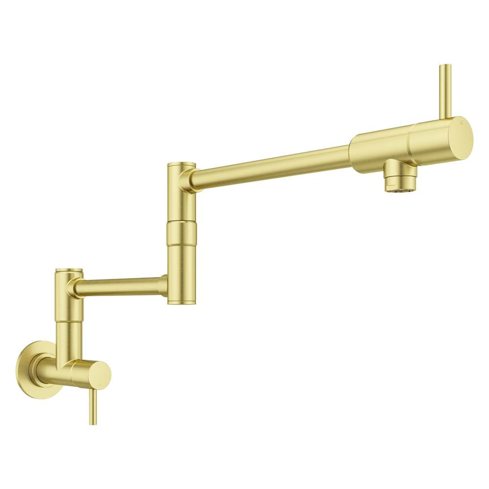 Lita 2-Handle 1-Hole Potfiller Kitchen Faucet in Matte Black