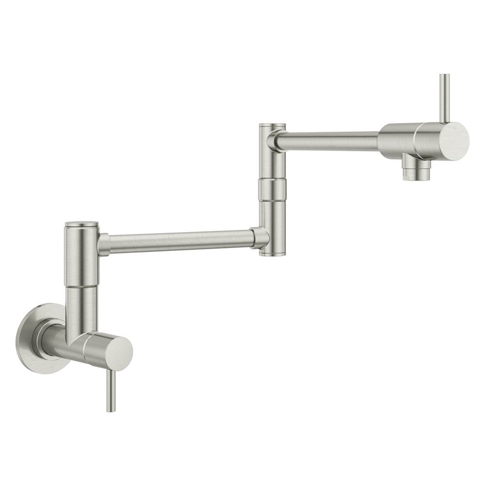 Lita 2-Handle 1-Hole Potfiller Kitchen Faucet in Matte Black