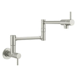 Lita 2-Handle 1-Hole Potfiller Kitchen Faucet in Matte Black