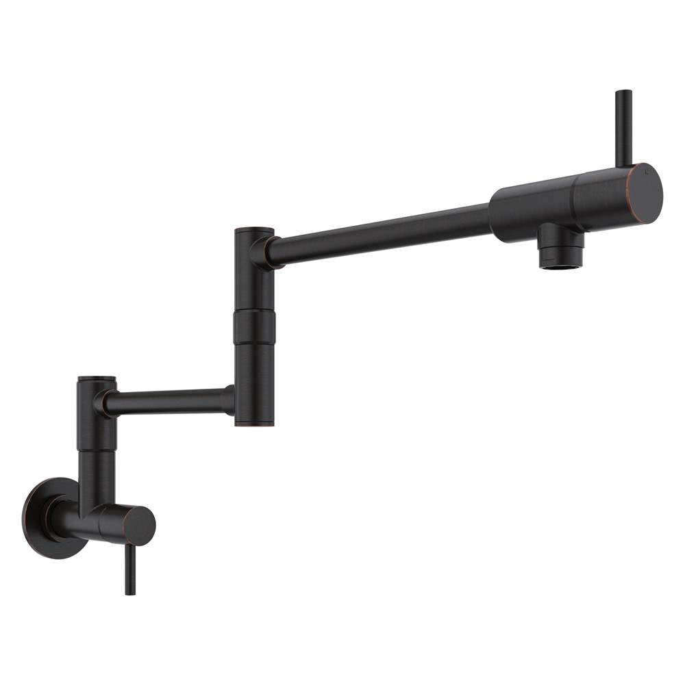 Lita 2-Handle 1-Hole Potfiller Kitchen Faucet in Matte Black