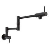Lita 2-Handle 1-Hole Potfiller Kitchen Faucet in Matte Black