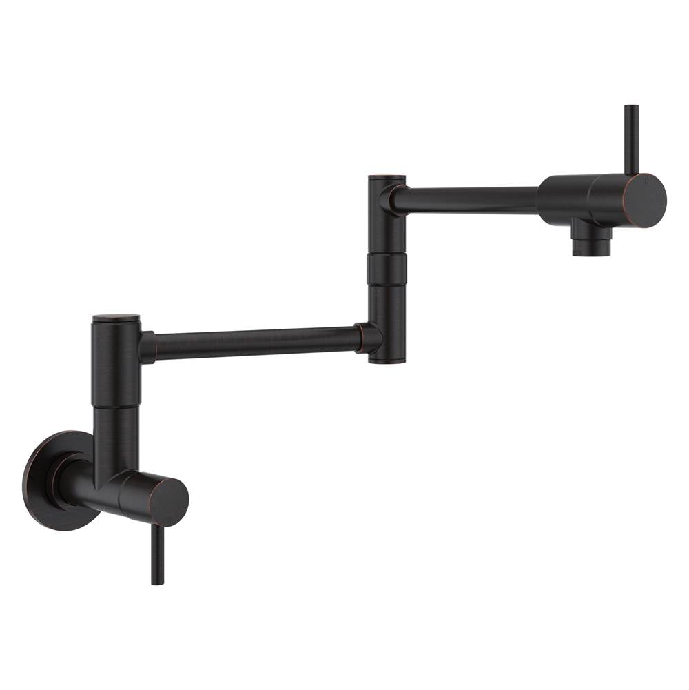 Lita 2-Handle 1-Hole Potfiller Kitchen Faucet in Matte Black