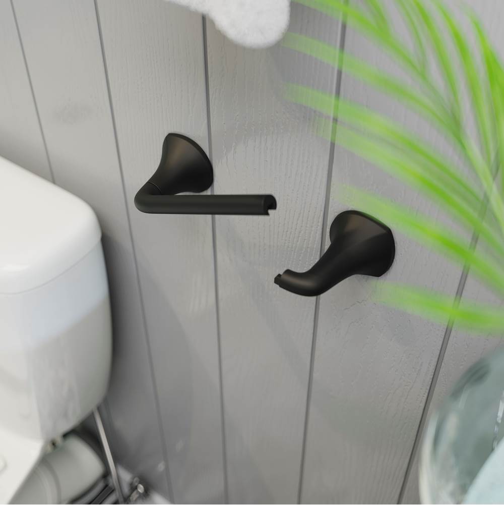 McAllen Toilet Paper Holder in Matte Black