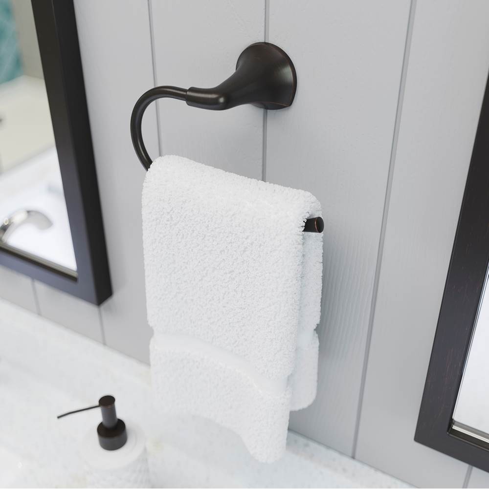 McAllen Towel Ring in Polished Chrome
