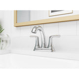 McAllen 2-Handle 4'' Centerset Bathroom Faucet in Matte Black