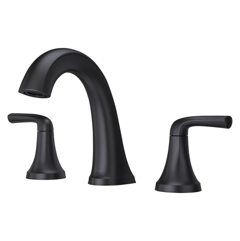 Pfister - McAllen 2-Handle 8'' Widespread Bathroom Faucet in  Matte Black - Matte Black