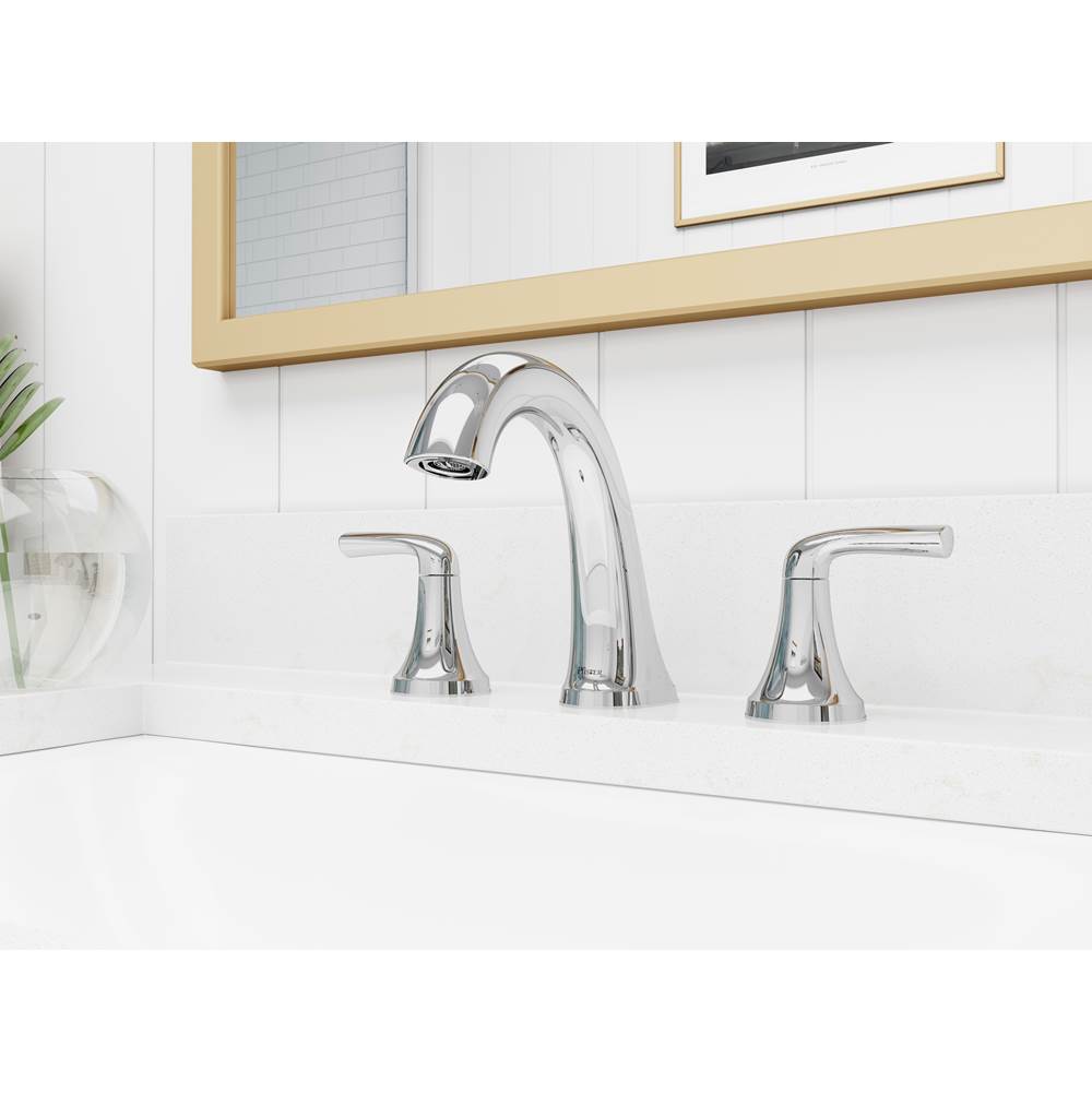 McAllen 2-Handle 8'' Widespread Bathroom Faucet in  Matte Black