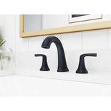 McAllen 2-Handle 8'' Widespread Bathroom Faucet in  Matte Black