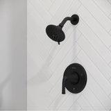 McAllen 1-Handle Shower Only Trim Kit in Matte Black
