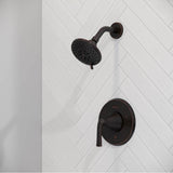 McAllen 1-Handle Shower Only Trim Kit in Matte Black