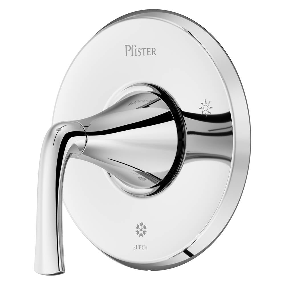 Pfister - McAllen 1-Handle Tub & Shower Valve Only Trim Kit in Polished Chrome - Polished Chrome