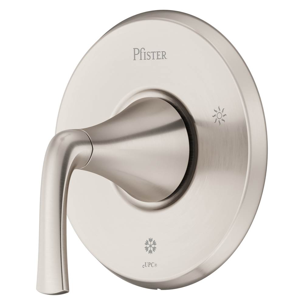 Pfister - McAllen 1-Handle Tub & Shower Valve Only Trim Kit in Spot Defense Brushed Nickel - Spot Defense Brushed Nickel