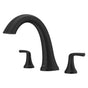 Pfister - McAllen 2-Handle Roman Tub Trim in  Matte Black - Matte Black