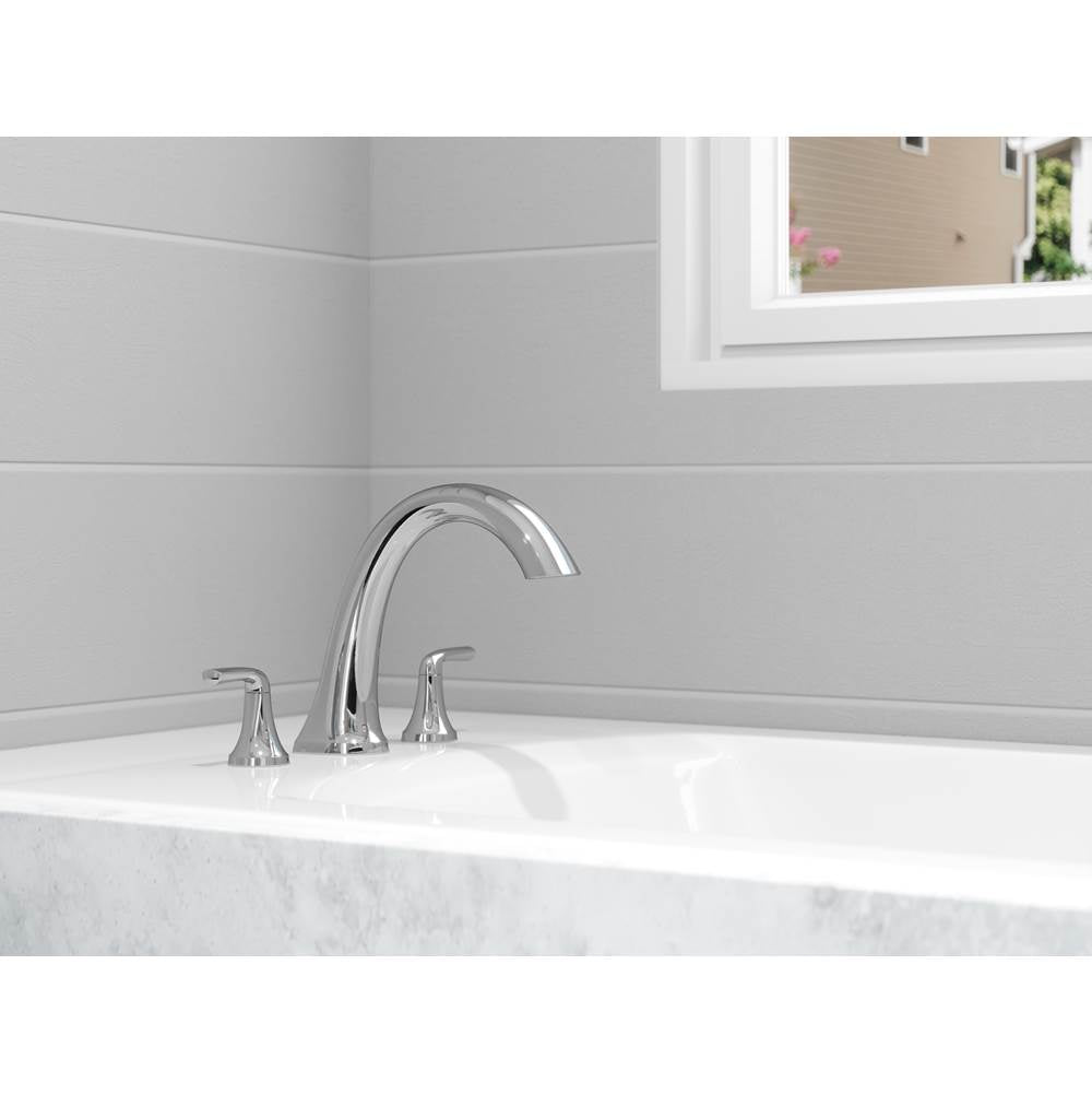 McAllen 2-Handle Roman Tub Trim in  Matte Black