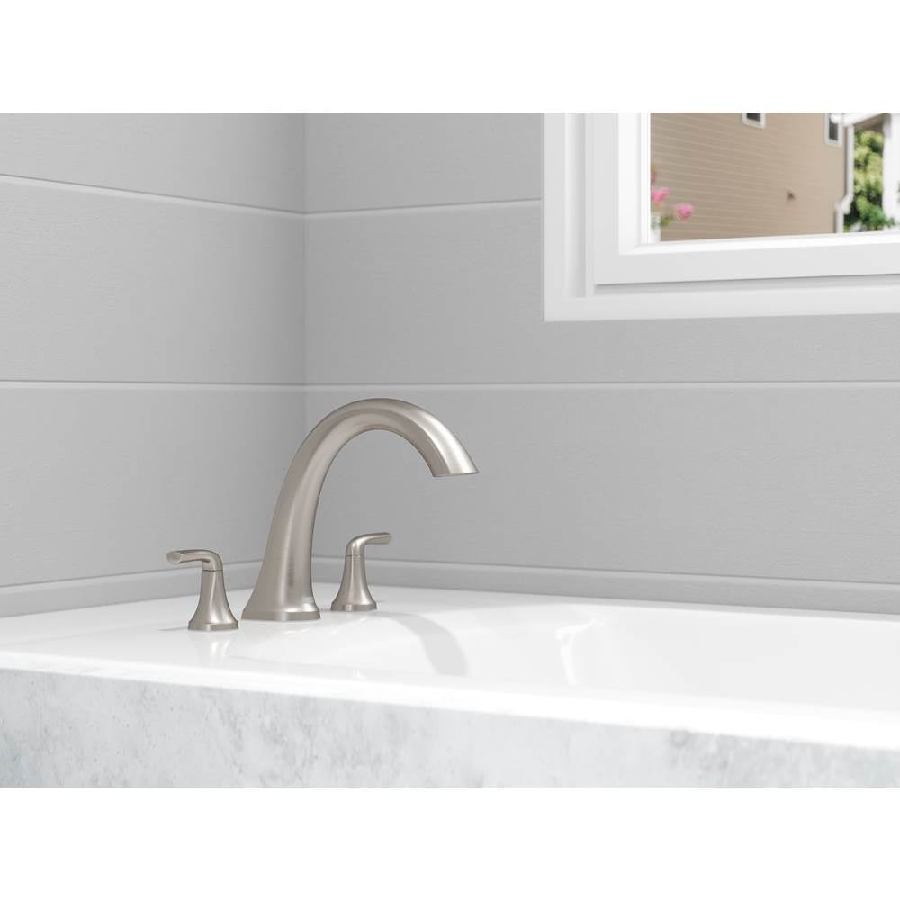 McAllen 2-Handle Roman Tub Trim in  Matte Black