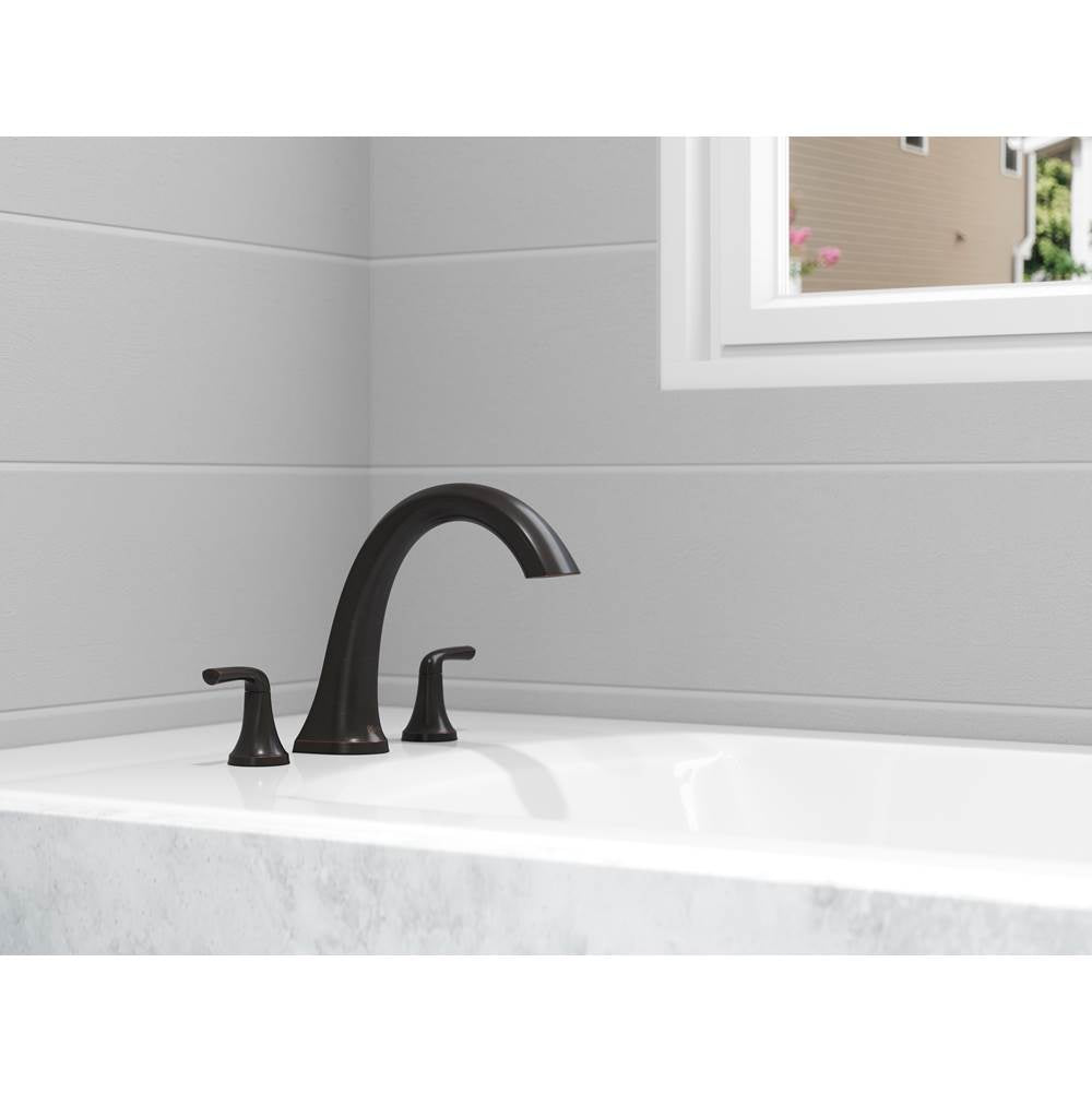 McAllen 2-Handle Roman Tub Trim in  Matte Black