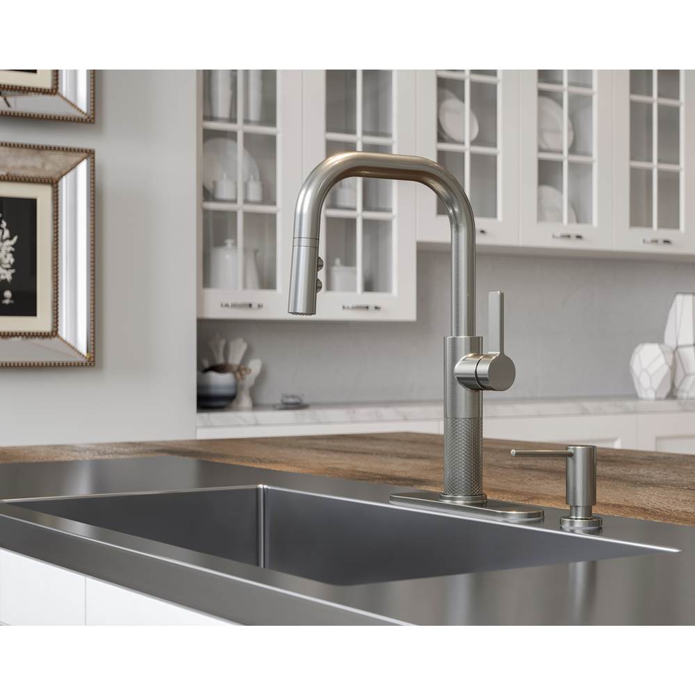 Modern Kitchen Soap Dispenser in Matte Black
