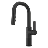 Pfister - Montay 1-Handle Pull-Down Bar/Prep Faucet in Matte Black - Matte Black