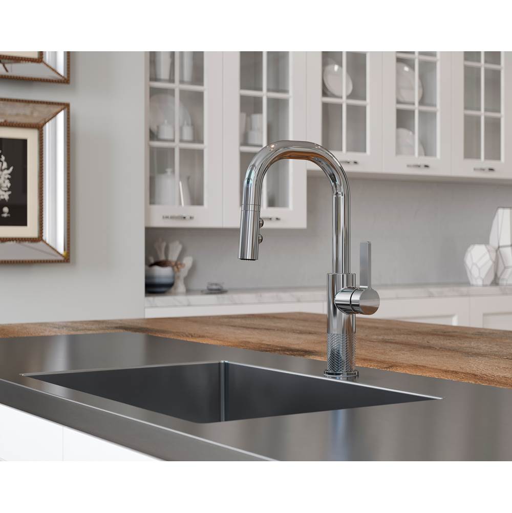 Montay 1-Handle Pull-Down Bar/Prep Faucet in Matte Black