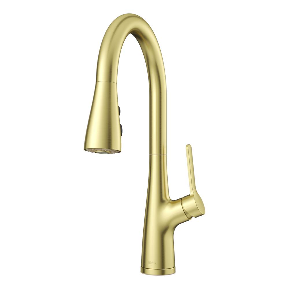 Pfister - Neera Pull-Down Kitchen Faucet in Brushed Gold - Brushed Gold
